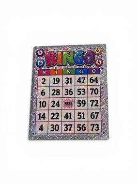 Sparkle Bingo Card PopSocket -Pink, Rainbow, Silver